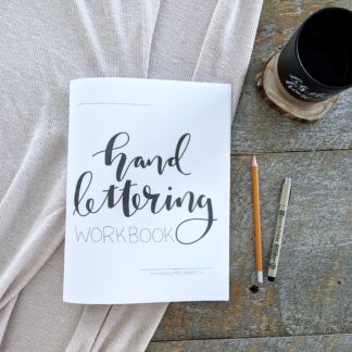 Hand Lettering Workbook - Learn Faux Calligraphy